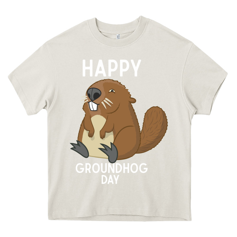 Happy Groundhog Day Respect The Shadow Funny Spring Prediction Holiday Heavy Core Tee by linhVisuals | Teevron