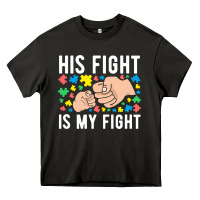Asphalt his fight is my fight autism dad mom fist bump cute supportive awarene Heavy Core Tee - linhVisuals