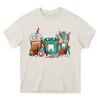 Cream Dentist Coffee Cups Heavy Core Tee - FaDigitalArtStudio
