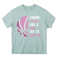 Arona i know i play basketball like a girl try to keep up funny gift for gir Heavy Core Tee - linhVisuals