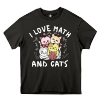 Asphalt i love math and cats mountain heart mathematics lover gifts cute and f Heavy Core Tee - linhVisuals