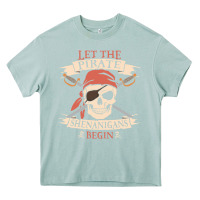 Arona let the pirate shenanigans begin skull vintage pirate skeleton hallowe Heavy Core Tee - linhVisuals