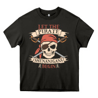 Asphalt let the pirate shenanigans begin skull vintage pirate skeleton hallowe Heavy Core Tee - linhVisuals