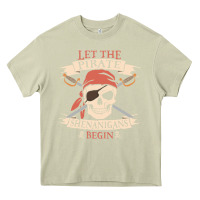 Mossy let the pirate shenanigans begin skull vintage pirate skeleton hallowe Heavy Core Tee - linhVisuals