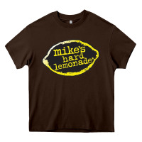 Chocolate Brown Mikes Harder Heavy Core Tee - linhVisuals
