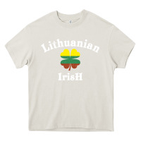 Cream lucky lithuanian irish flag shamrock leaf st patricks day Heavy Core Tee - linhVisuals
