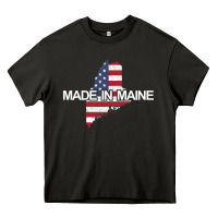 Asphalt made in maine american flag funny patriotic state lover gift Heavy Core Tee - linhVisuals