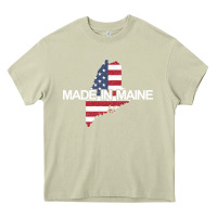 Mossy made in maine american flag funny patriotic state lover gift Heavy Core Tee - linhVisuals
