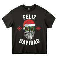 Asphalt mexican christmas sugar skull feliz navidad spanish speaking xmas gift Heavy Core Tee - linhVisuals