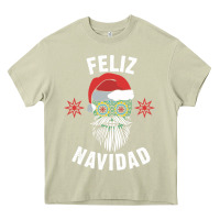 Mossy mexican christmas sugar skull feliz navidad spanish speaking xmas gift Heavy Core Tee - linhVisuals