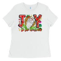White joy to the world Ladies Tee - CowhideDigitalArt