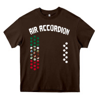 Chocolate Brown mexican flag air accordion music instrument lover gift Heavy Core Tee - linhVisuals