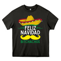 Asphalt mexicans say feliz navidad bitchahos funny merry christmas sombrero Heavy Core Tee - linhVisuals