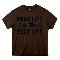 Chocolate Brown mimi life is the best life blessed grandma mom cute gift Heavy Core Tee - linhVisuals