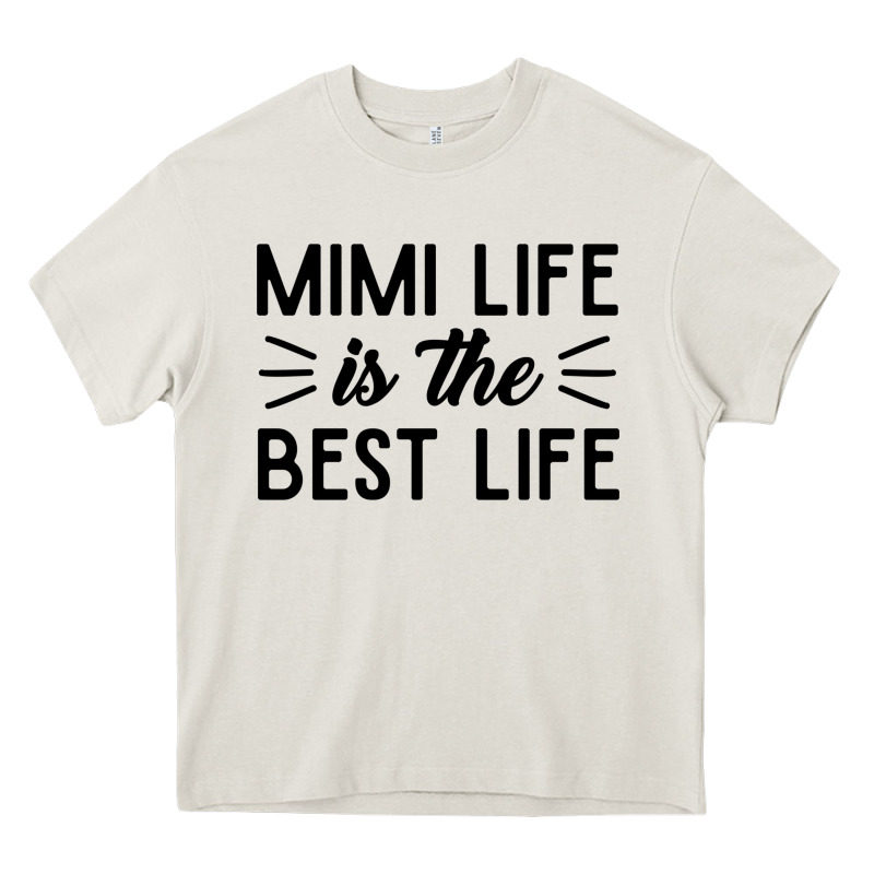 Mimi Life Is The Best Life Blessed Grandma Mom Cute Gift Heavy Core Tee by linhVisuals | Teevron