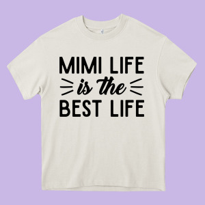 Mimi Life Is The Best Life Blessed Grandma Mom Cute Gift Heavy Core Tee Designed By Linhvisuals