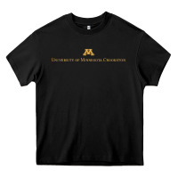 Black University of Minnesota Crookston, apparel Heavy Core Tee - linhVisuals