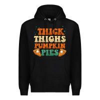 Black thick thighs pumpkin pies Premium Hoodie - BarkalooDesign