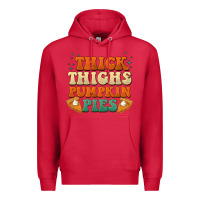 Cardinal thick thighs pumpkin pies Premium Hoodie - BarkalooDesign