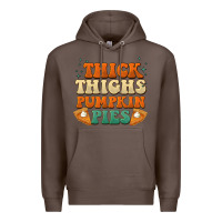 Coffee thick thighs pumpkin pies Premium Hoodie - BarkalooDesign