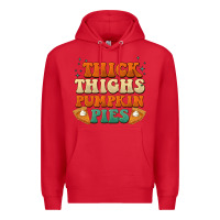 Red thick thighs pumpkin pies Premium Hoodie - BarkalooDesign