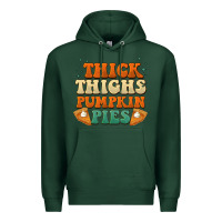 Sports Green thick thighs pumpkin pies Premium Hoodie - BarkalooDesign