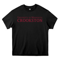 Black University of Minnesota Crookston, apparel Heavy Core Tee - linhVisuals
