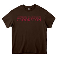 Chocolate Brown University of Minnesota Crookston, apparel Heavy Core Tee - linhVisuals