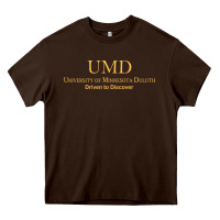 Chocolate Brown University of Minnesota Duluth., Apparel Heavy Core Tee - linhVisuals