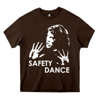 Chocolate Brown safety dance Heavy Core Tee - linhVisuals