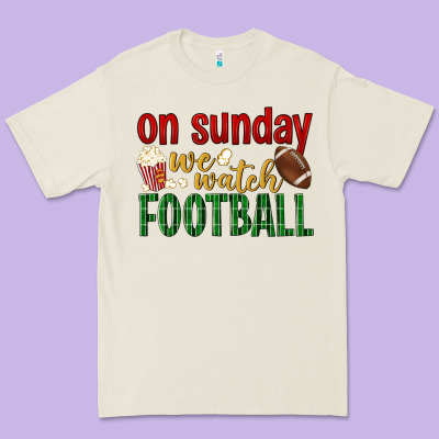 On Sunday We Watch Football Premium Tee Designed By Bundleandbundleshop