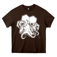 Chocolate Brown the fantasy trip  octopus Heavy Core Tee - linhVisuals