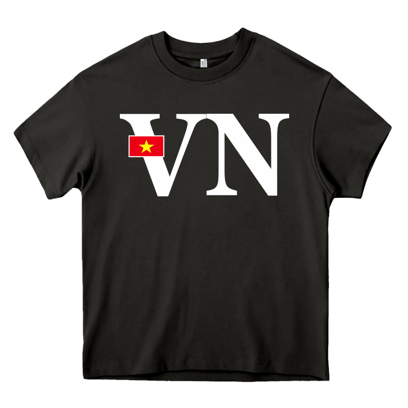 Vietnam Flag And Country Initials Heavy Core Tee by linhVisuals | Teevron