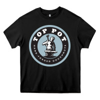 Black top pot doughnuts Heavy Core Tee - linhVisuals
