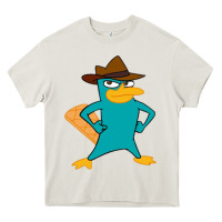 Cream phineas and ferb, agent p, perry the platypus Heavy Core Tee - linhVisuals