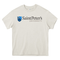 Cream The saint peter's university Heavy Core Tee - linhVisuals