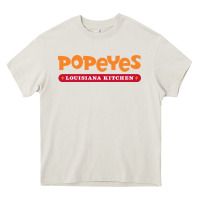 Cream popeyes louisiana kitchen Heavy Core Tee - linhVisuals