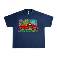 Navy jesus take the wheel Urban Heavy Tee - CowhideDigitalArt