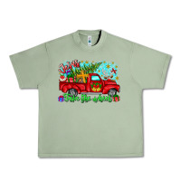 Oil Green jesus take the wheel Urban Heavy Tee - CowhideDigitalArt