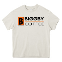 Cream biggby coffee Heavy Core Tee - linhVisuals