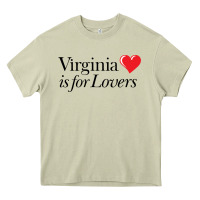 Mossy Virginia Is For Lovers Heavy Core Tee - linhVisuals