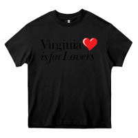 Black Virginia Is For Lovers Heavy Core Tee - linhVisuals