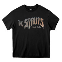 Black new the struts-body talk Heavy Core Tee - linhVisuals