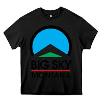 Black Big Sky Montana Champion Heavy Core Tee - linhVisuals