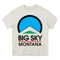 Cream Big Sky Montana Champion Heavy Core Tee - linhVisuals