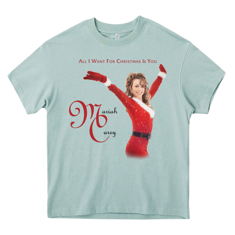 Mariah Carey Merry Christmas Vintage Retro Heavy Core Tee by linhVisuals | Teevron