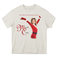 Cream Mariah Carey Merry Christmas vintage retro Heavy Core Tee - linhVisuals