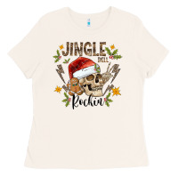 Bone jingle bell rock black Ladies Tee - CowhideDigitalArt