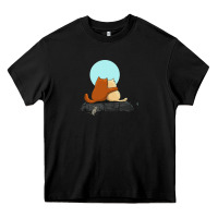 Black two cats Heavy Core Tee - linhVisuals