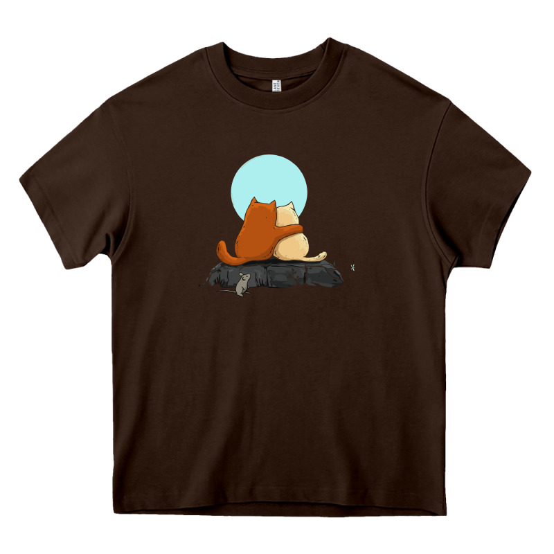 Two Cats Heavy Core Tee by linhVisuals | Teevron